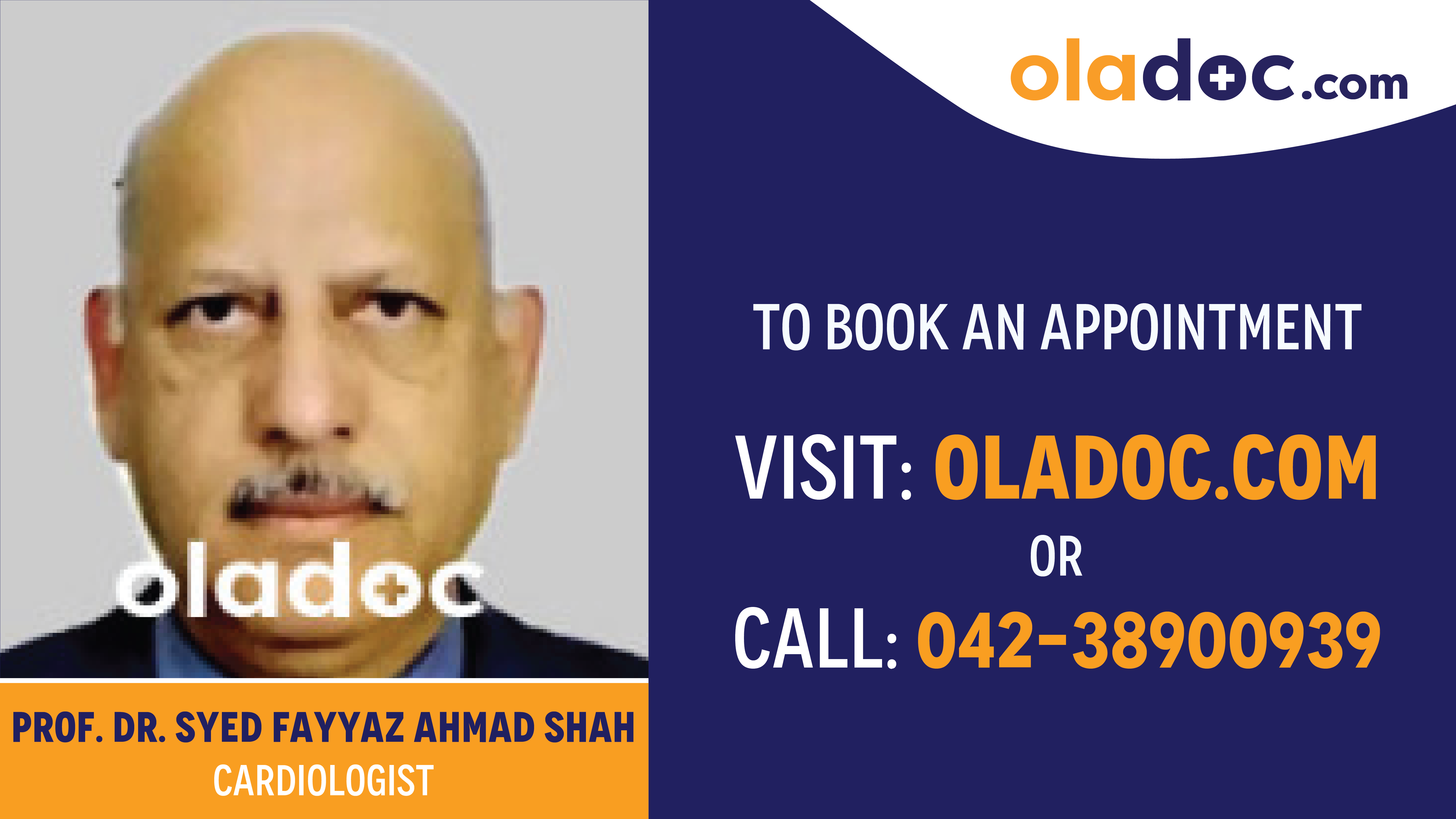 Book appointment with Dr.Syed Fayyaz Ahmad Shah-best Cardiologist in Rawalpindi